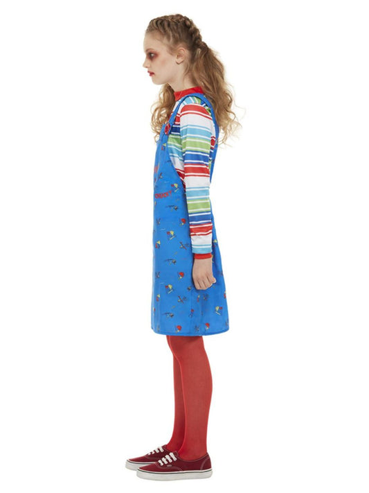 Smiffys Chucky Mädchen Kostüm Blau – Lizenzprodukt mit Oberteil & Latzhose - Fasnacht24.ch