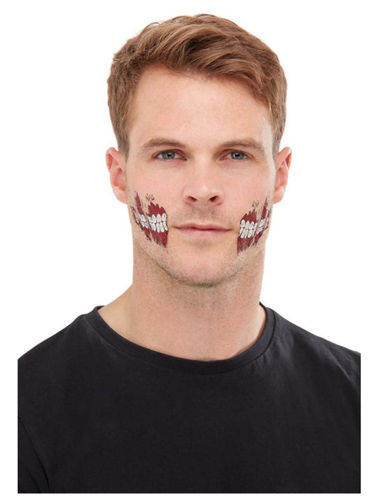 Smiffys Zombie Gesicht Make-up Set – Grün, Mit Blutstiften & Schwamm - Fasnacht24.ch
