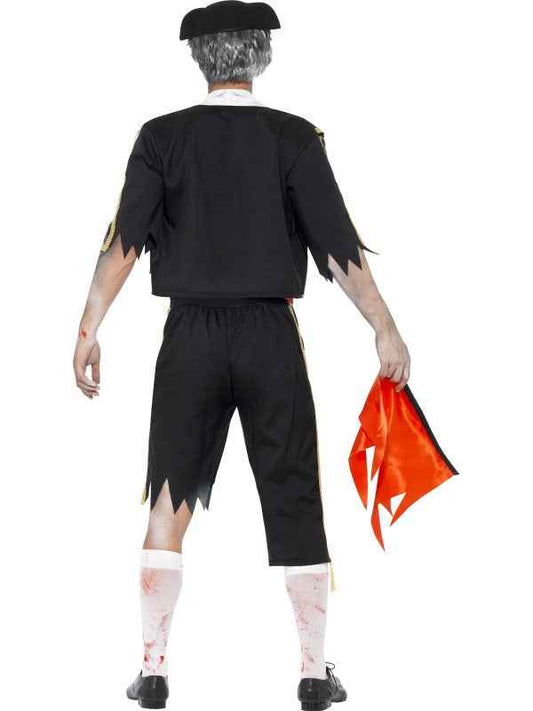 Smiffys Zombie Matador Kostüm – Schwarz Rot Gothic Stierkämpfer - Fasnacht24.ch