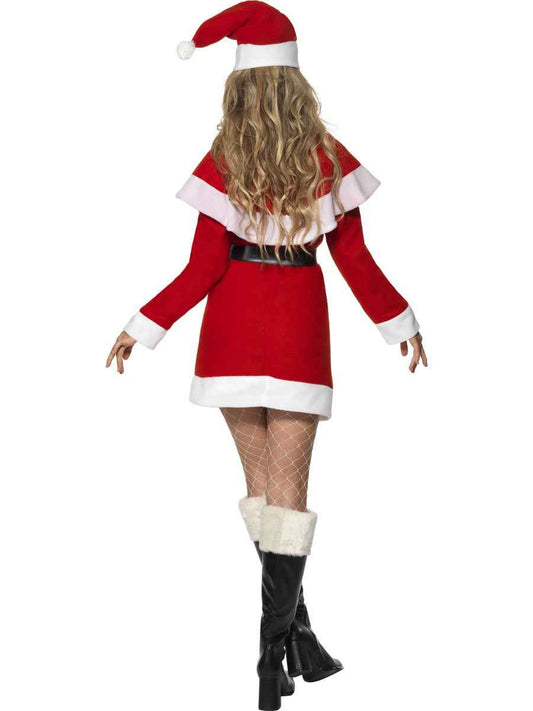 Weihnachtsfrau Kostüm Miss Santa – Smiffys Rotes Polyester Kleid - Fasnacht24.ch
