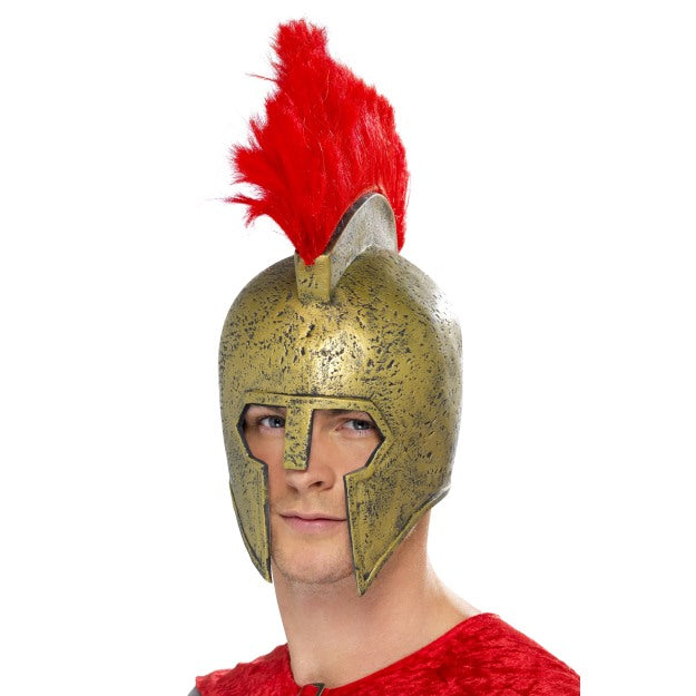 Smiffys Gladiator Römischer Helm Perseus – Bronze-Rot Kostümzubehör - Fasnacht24.ch
