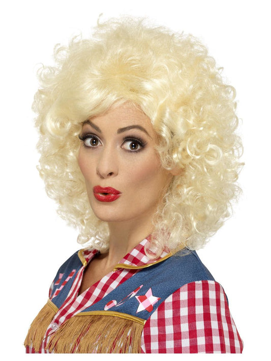 Smiffys Blonde Rodeo Western Doll Perücke – Universelle Grösse - Fasnacht24.ch