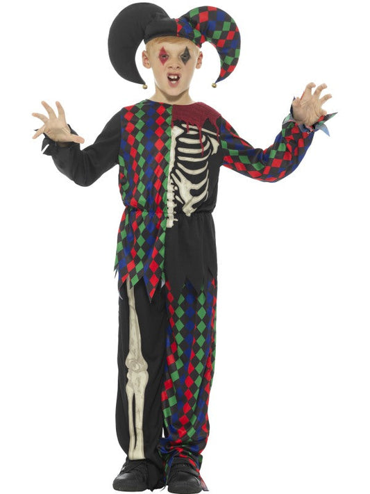 Smiffys Kinder Halloweenkostüm Gruseliger Jockey Narr Mehrfarbig - Fasnacht24.ch – Produktansicht