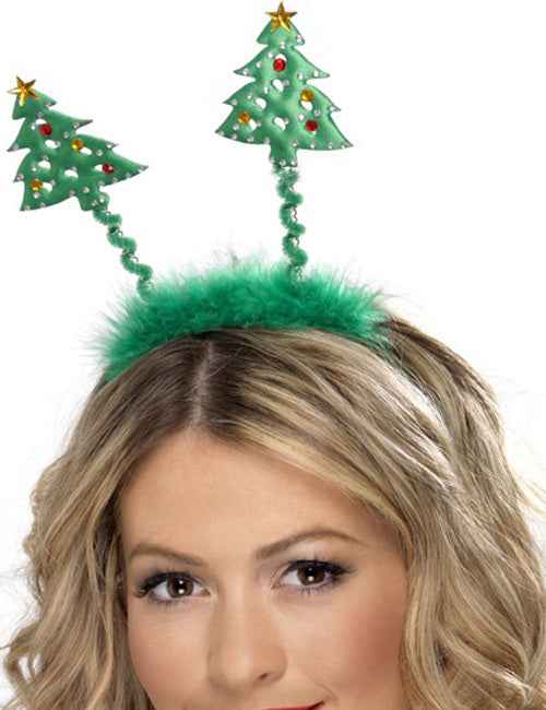 Smiffys Grüner Weihnachtsbaum Haarreif – Festliches Accessoire