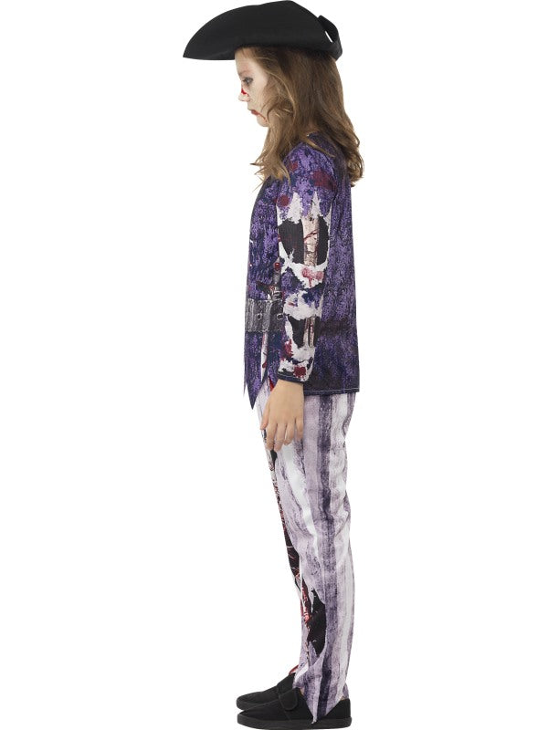 Zombie Piratenkostüm Mädchen – Smiffys Kinderkostüm Blutiger Look - Fasnacht24.ch