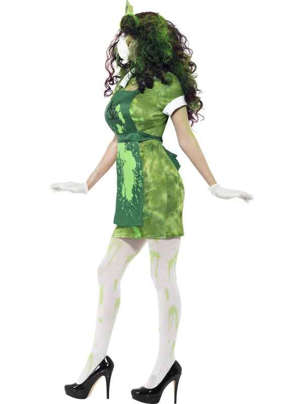 Zombie Radiation Victim Kostüm Grün – Smiffys Damen Halloween Outfit - Fasnacht24.ch