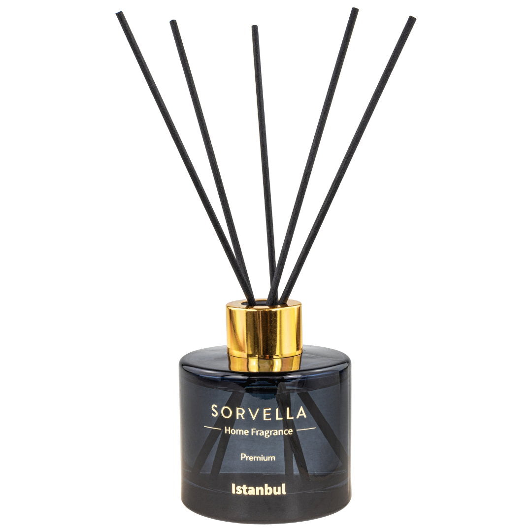 Sorvella Istanbul Duftstäbchen-Diffusor 120 ml mit Rattanstäbchen
