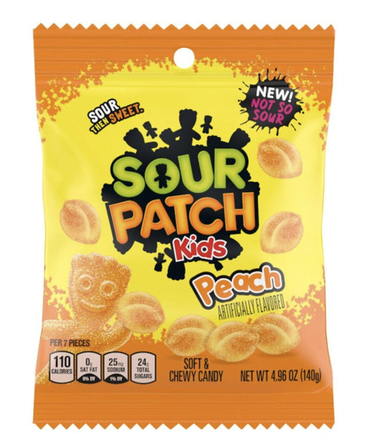 Sour Patch Peach 102g Fruchtgummi Verpackung