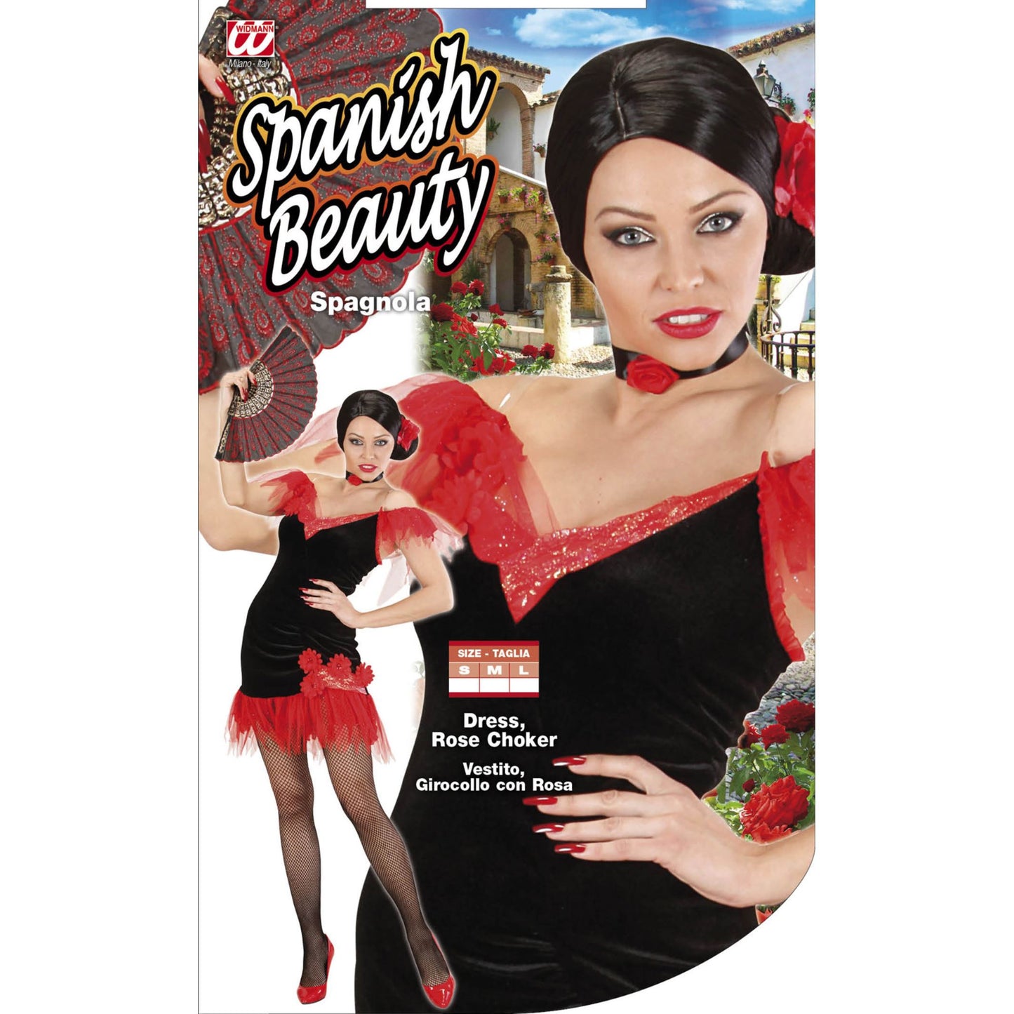 "SPANIERIN" (Kleid, Halsband mit Rose) – Ansicht 4