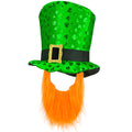 "ST. PATRICKS DAY ZYLINDER MIT BART" 23 cm – Vorderansicht