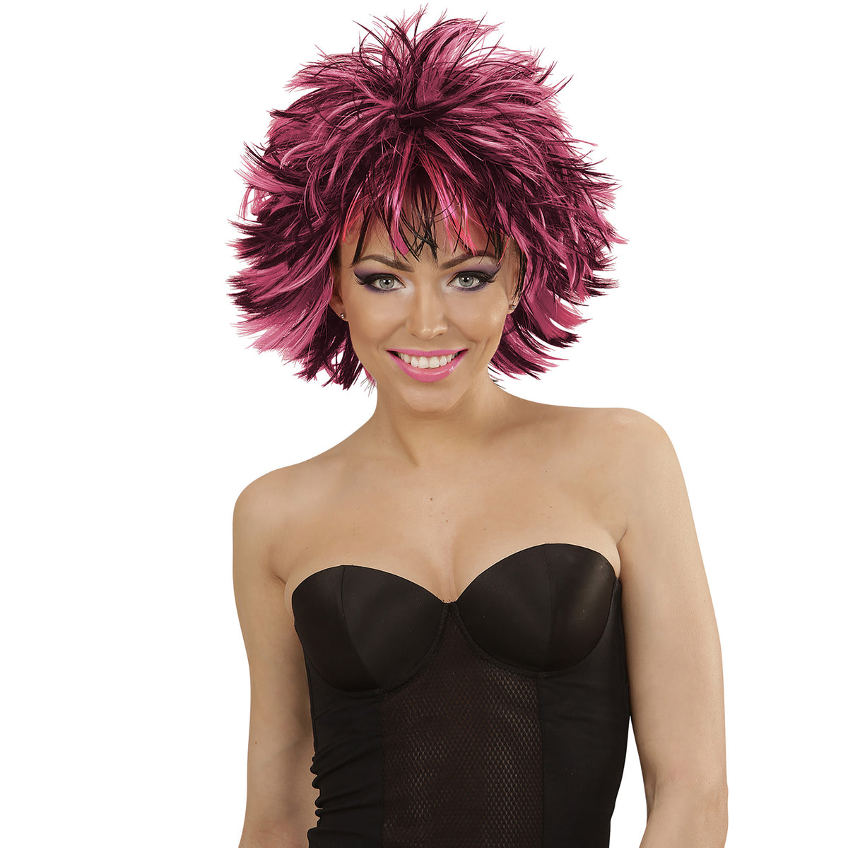 "STEAMY PERÜCKE SCHWARZ-PINK" in Box – Ansicht 4