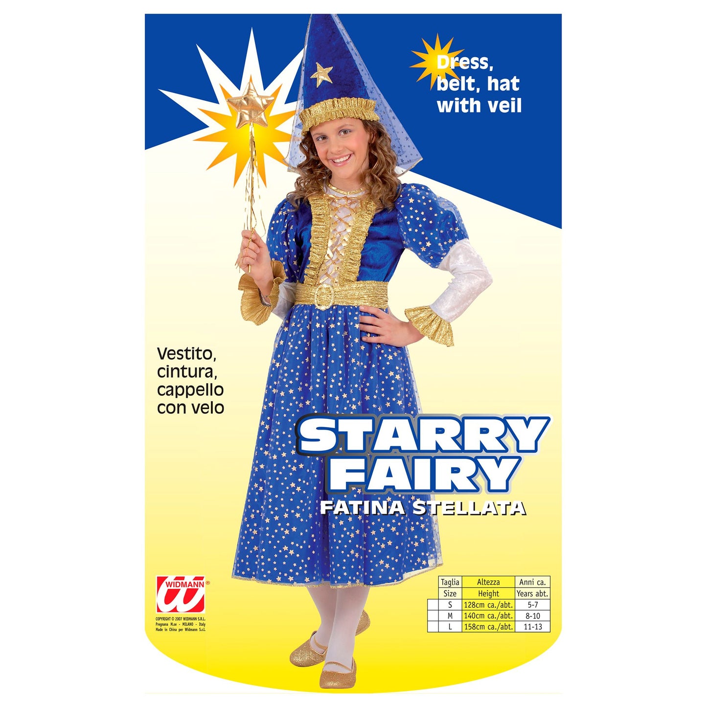 "STERNENFEE" (Kleid, Gürtel, Hut mit Schleier) – Detailansicht