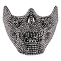 "STRASS TOTENKOPFMASKE" – Vorderansicht