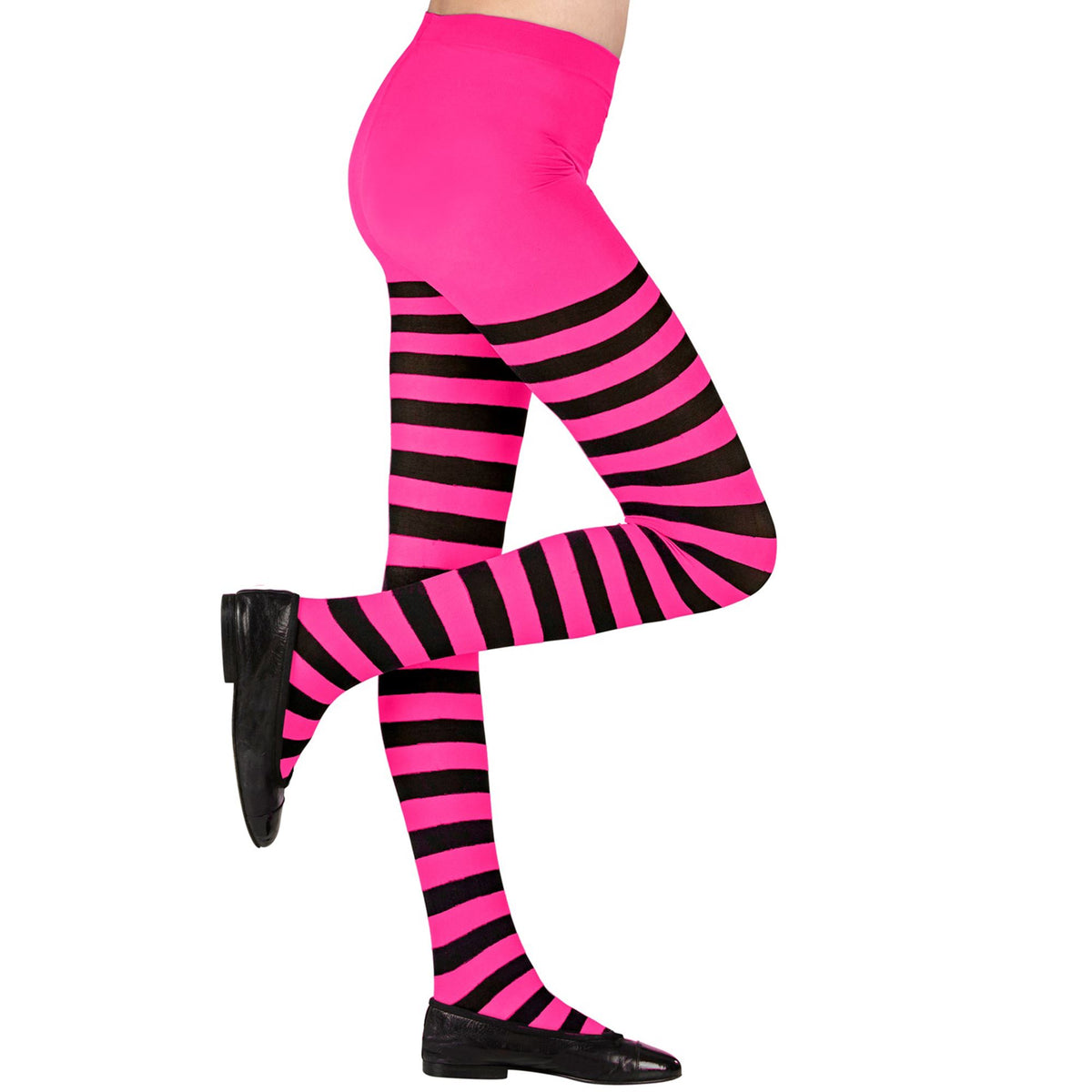 "STRUMPFHOSE PINK/SCHWARZ GESTREIFT" 70 DEN – Ansicht 3