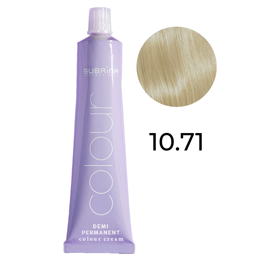 Subrina Professional Subrina Professional, Demi Permanent Colour, Demi-permanente Haarfarbe, 10/71 Stone Lightest Blonde, 60