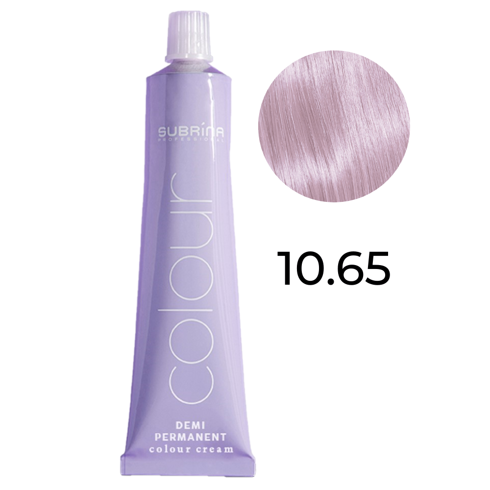 Subrina Professional, Demi Permanent Colour, Vegan, Demi-permanente Haarfarbe, 10/65 Lightest Blonde Mahogany, 60 ml