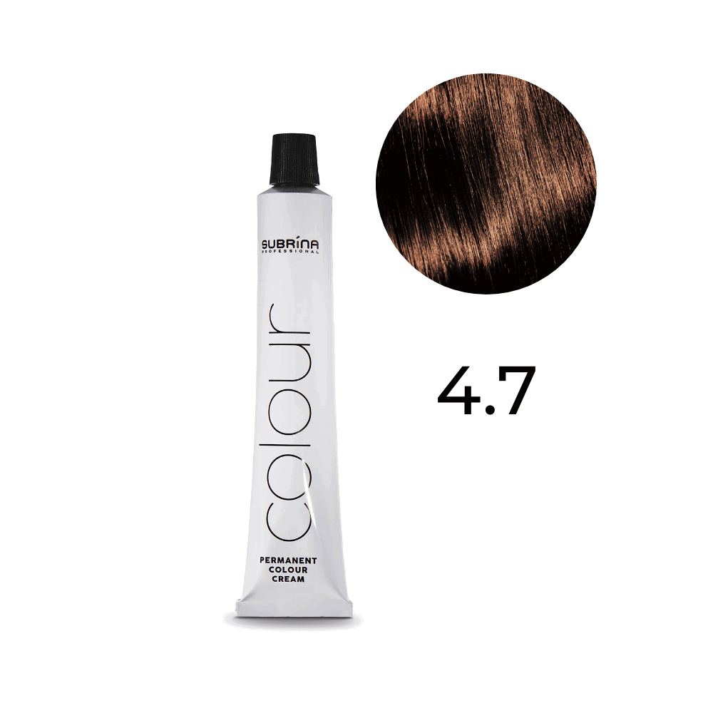 Subrina Professional, Essential Colour, Permanente Haarfarbe, 4/7 Chestnut Medium Chestnut, 100 ml