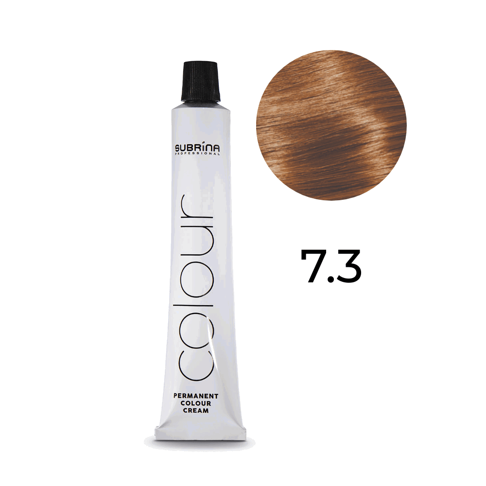 Subrina Professional, Essential Colour, Permanente Haarfarbe, 7/3 Medium Ash Blonde, 100 ml