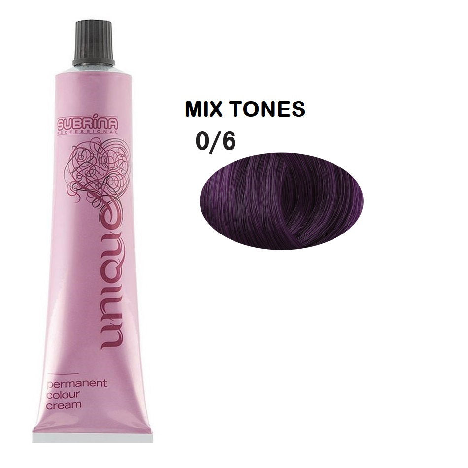 Subrina Professional, Unique, Permanente Haarfarbe, 0/6 Violet, 100 ml
