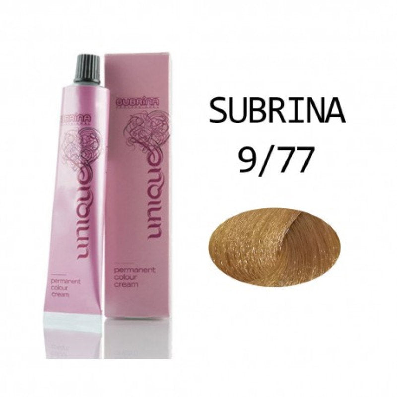 Subrina Professional Subrina Professional, Unique, Permanente Haarfarbe, 9/77 Very Light Blond - Intense Chestnut, 100 ml Reg