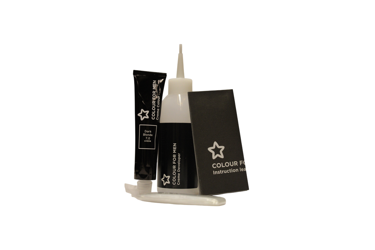 Superdrug, Colour For Men, Ammoniakfrei, Semi-permanente Haarfarbe, 7.0 Dark Blonde, 30 ml *Tester
