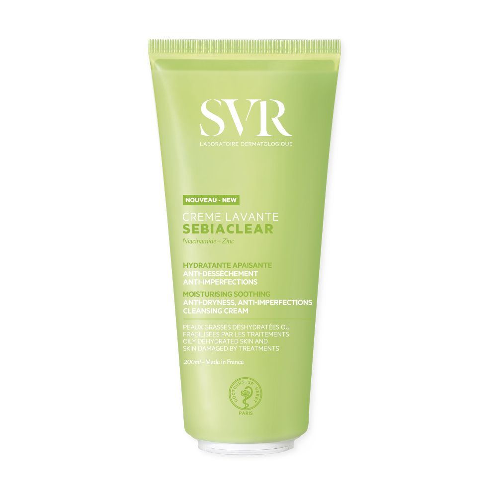 SVR, Sebiaclear, Feuchtigkeitsspendend, Reinigungscreme, 200 ml