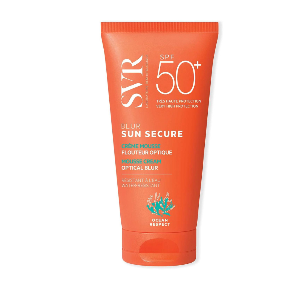 SVR, Sun Secure Blur, Parfümfrei, Sonnenschutz, Sonnencreme, Für das Gesicht, SPF 50+, 50 ml