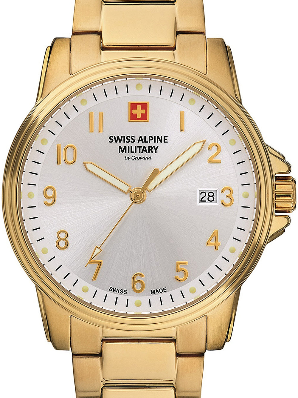 SWISS ALPINE MILITARY 7011-1112 Analoguhr Armbanduhr 46 mm ansicht-3