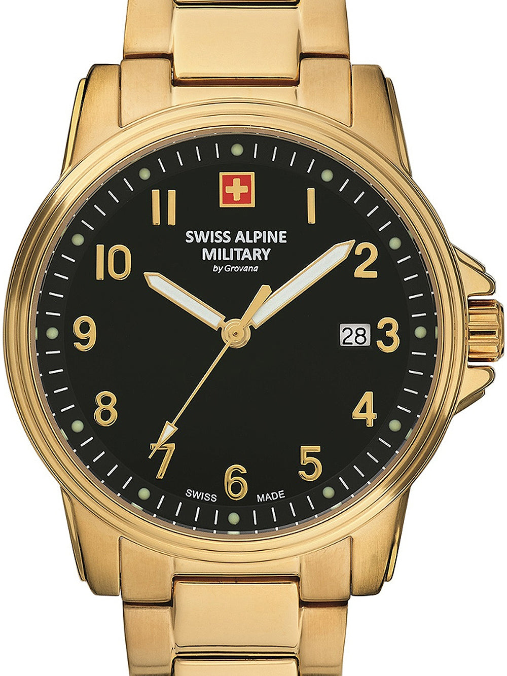 SWISS ALPINE MILITARY 7011-1117 Analoguhr Armbanduhr 46 mm ansicht-3
