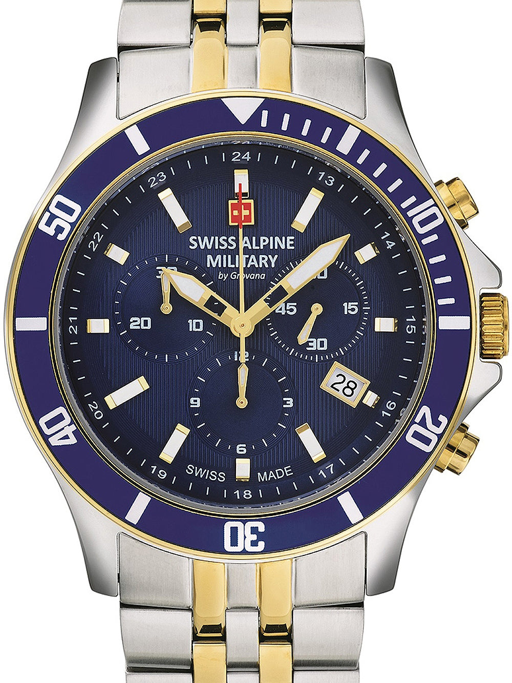 SWISS ALPINE MILITARY 7022-9145 Chronograph Armbanduhr 46 mm ansicht-3