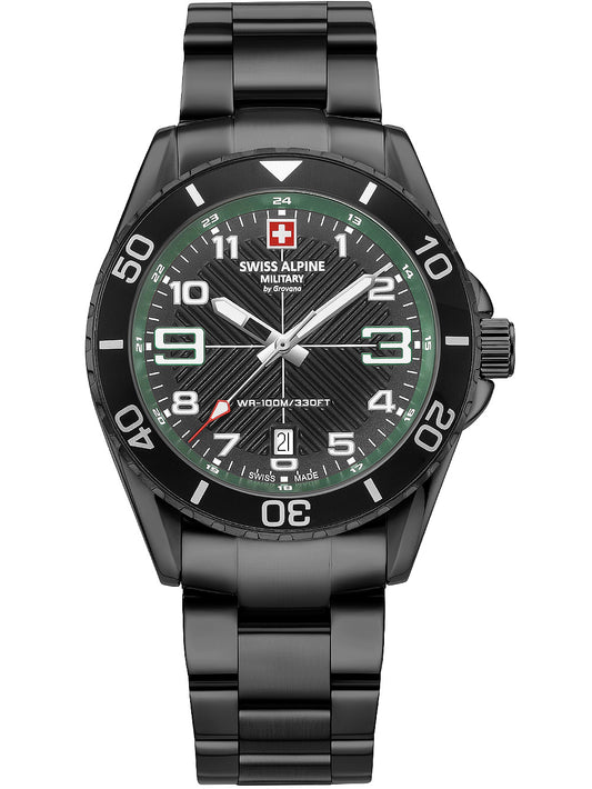 SWISS ALPINE MILITARY 7029-1174 Analoguhr Armbanduhr 38 mm