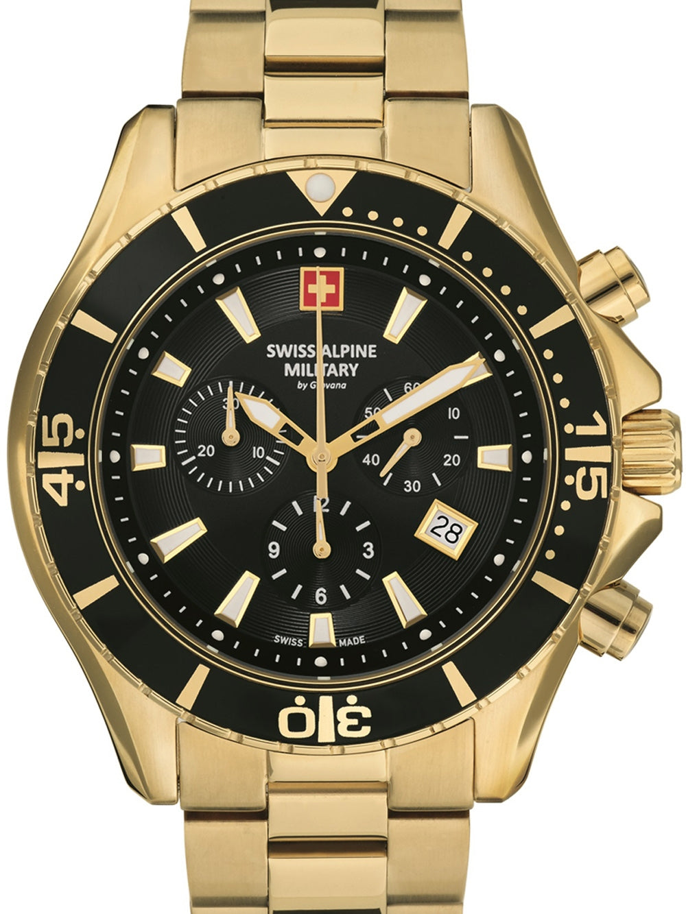 SWISS ALPINE MILITARY 7040-9117 Chronograph Armbanduhr 46 mm ansicht-3
