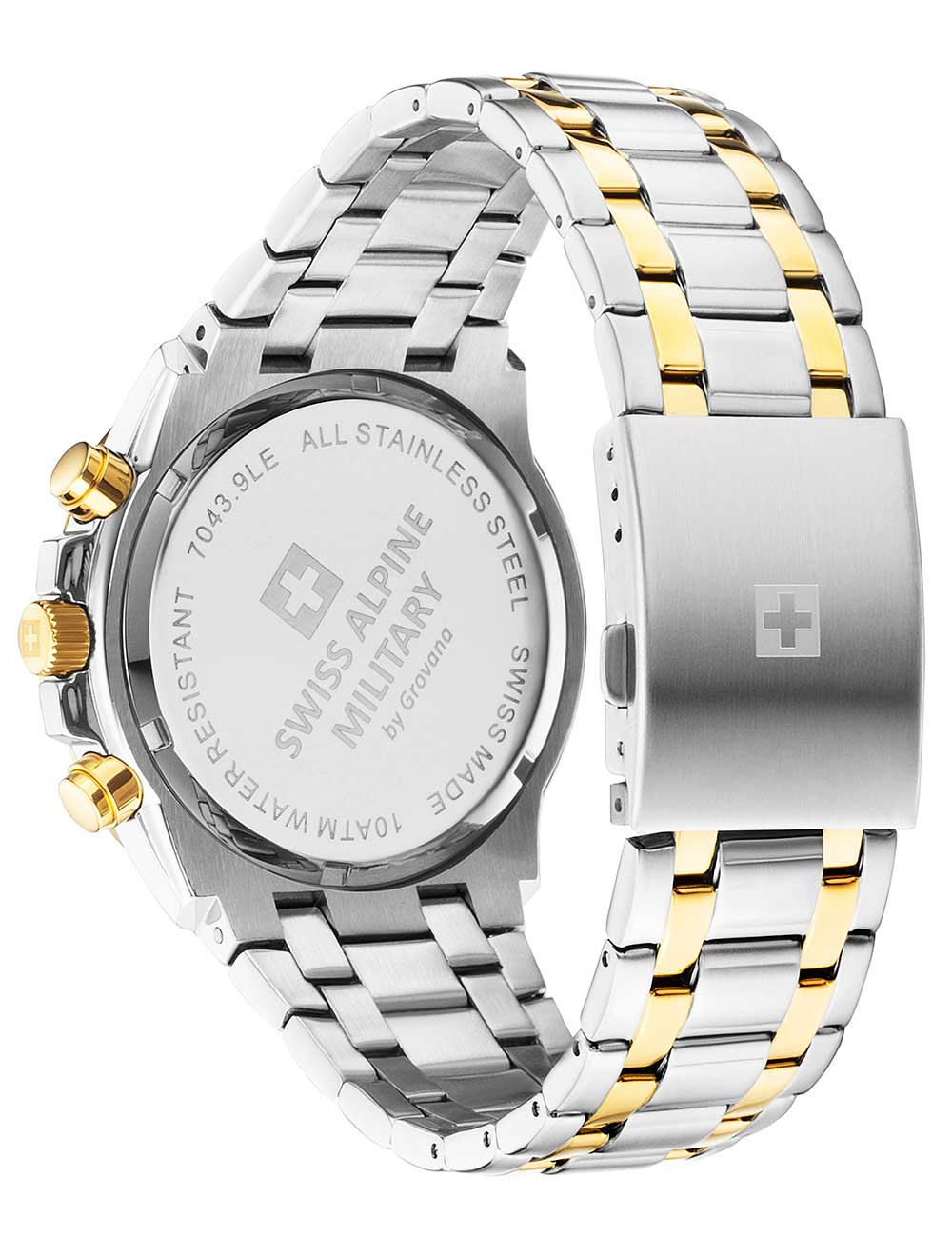 SWISS ALPINE MILITARY 7043-9147 Chronograph Armbanduhr 38 mm ansicht-3
