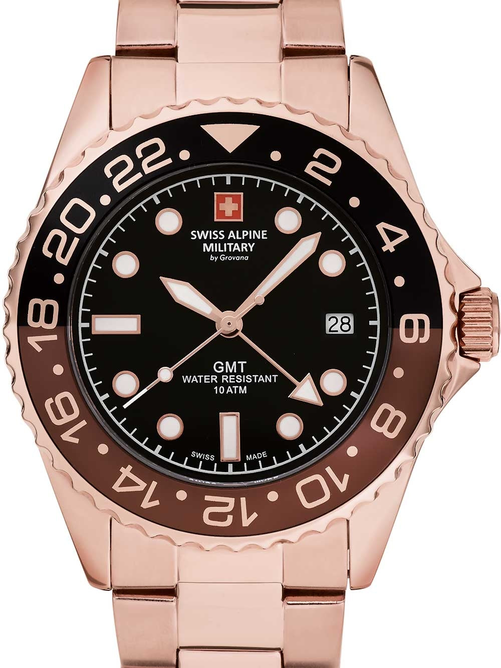 SWISS ALPINE MILITARY 7052-1164 Analoguhr Armbanduhr 46 mm ansicht-3