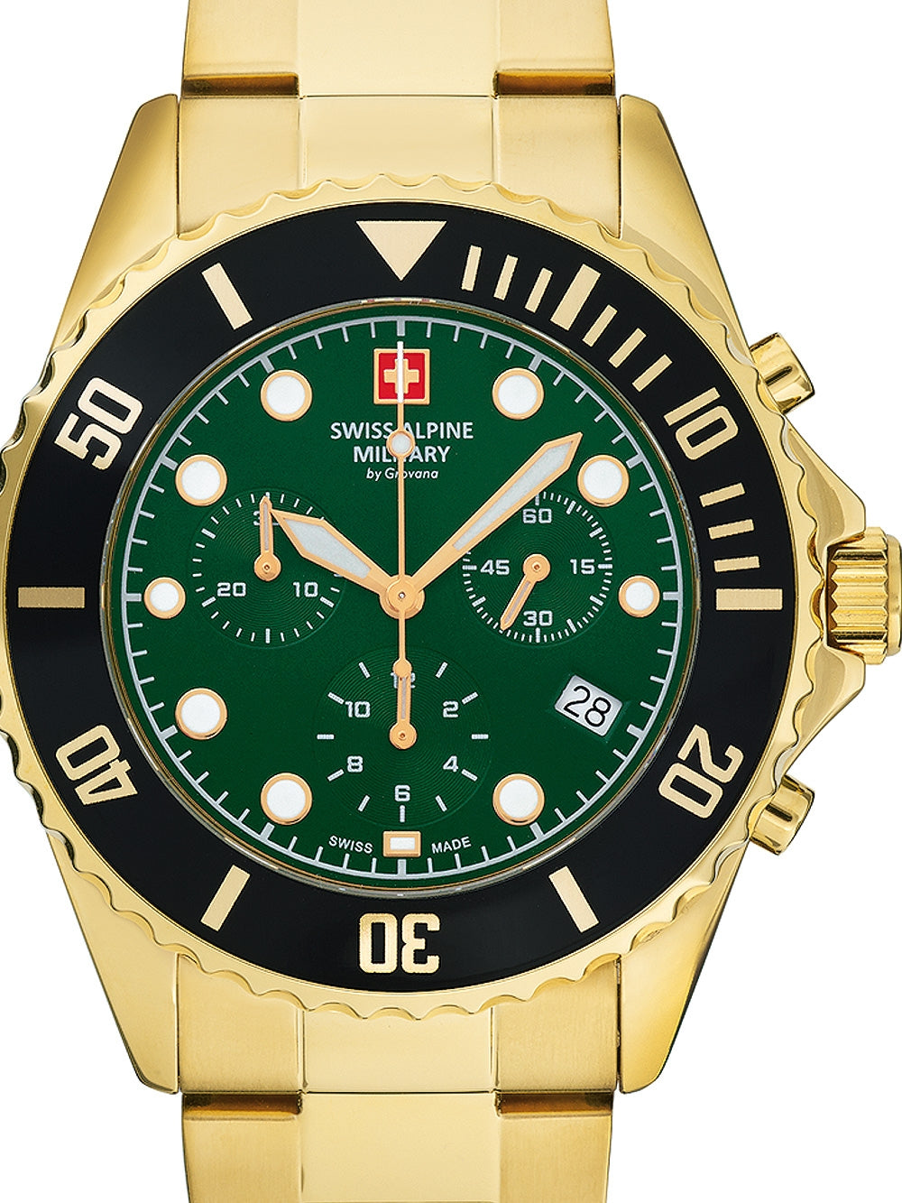 SWISS ALPINE MILITARY 7053-9114 Chronograph Armbanduhr 46 mm ansicht-3