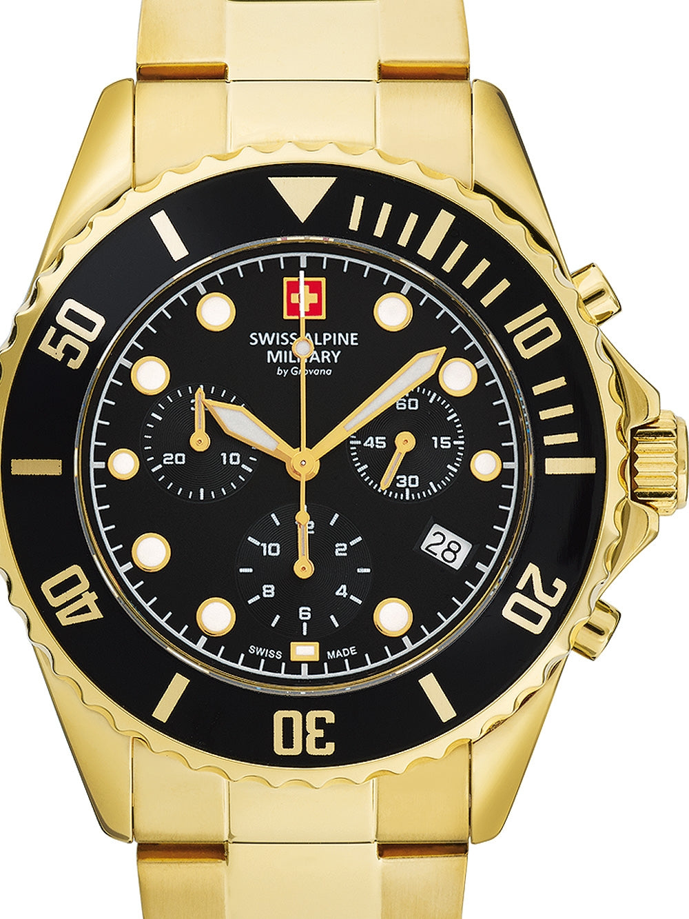 SWISS ALPINE MILITARY 7053-9117 Chronograph Armbanduhr 46 mm ansicht-3