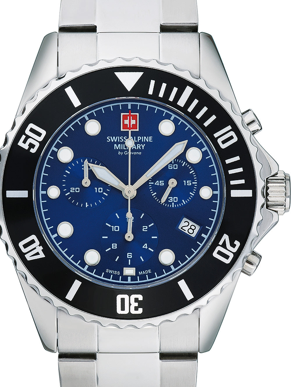 SWISS ALPINE MILITARY 7053-9138 Chronograph Armbanduhr 46 mm ansicht-3