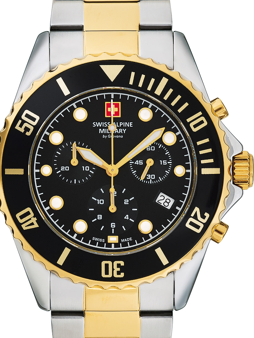 SWISS ALPINE MILITARY 7053-9147 Chronograph Armbanduhr 46 mm ansicht-3