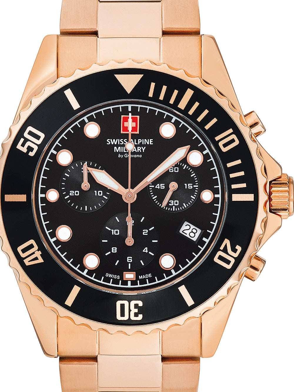 SWISS ALPINE MILITARY 7053-9167 Chronograph Armbanduhr 46 mm ansicht-3