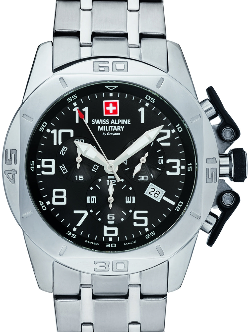 SWISS ALPINE MILITARY 7063-9137 Chronograph Armbanduhr 43 mm ansicht-3