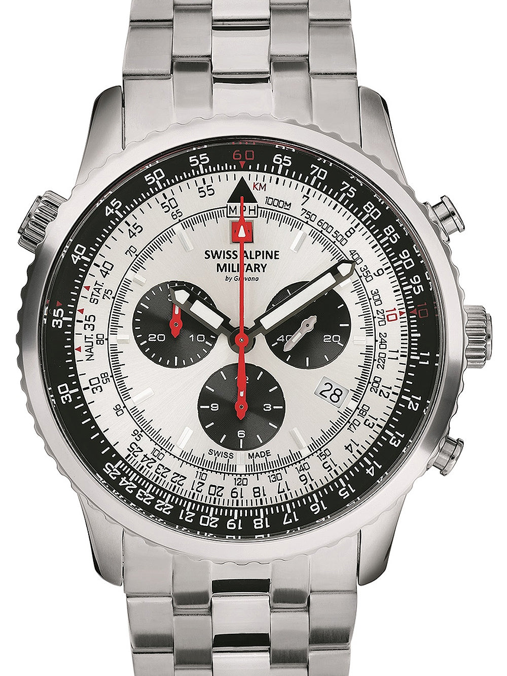 SWISS ALPINE MILITARY 7078-9132 Chronograph Armbanduhr 46 mm ansicht-3