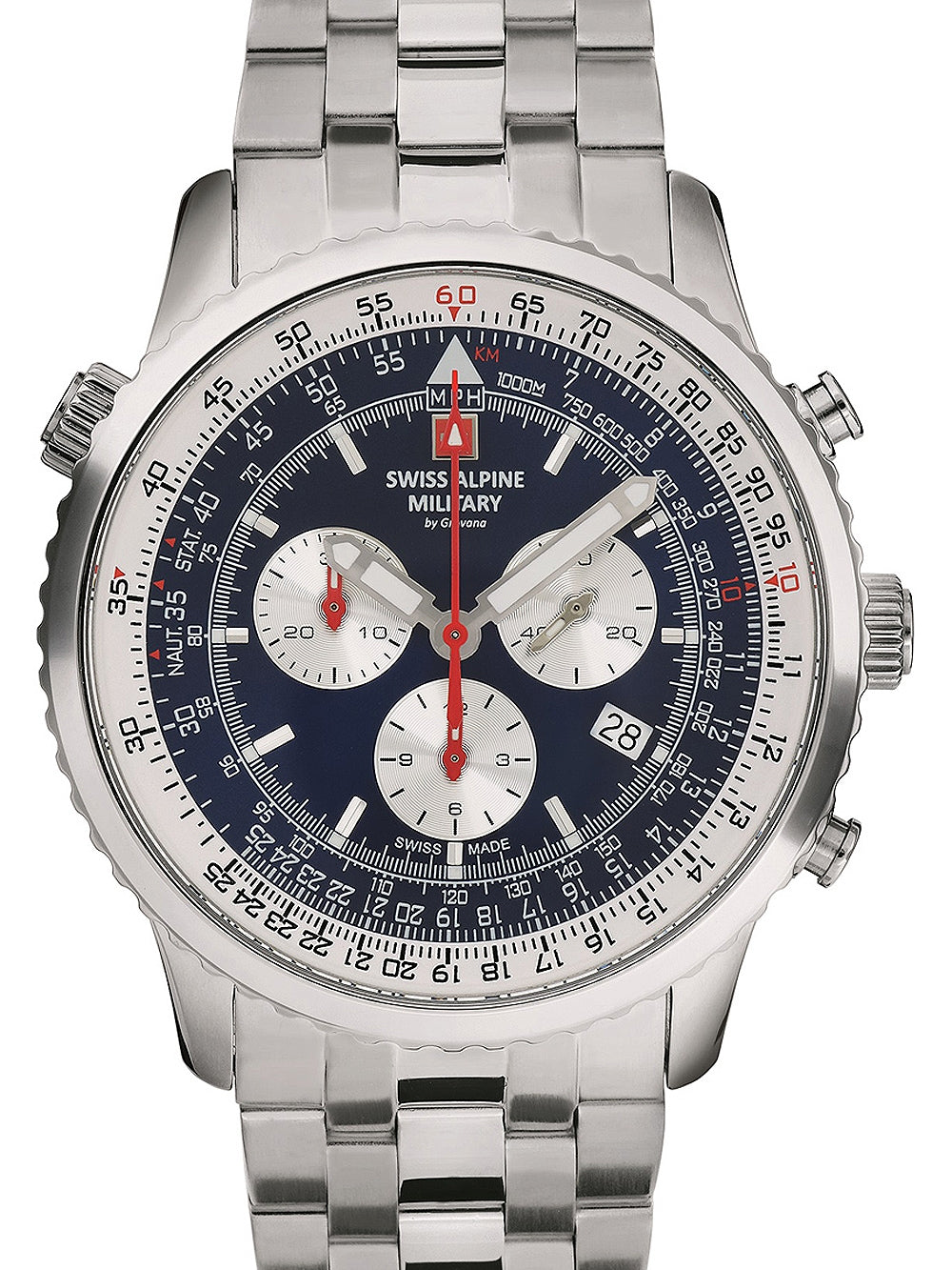 SWISS ALPINE MILITARY 7078-9135 Chronograph Armbanduhr 46 mm ansicht-3