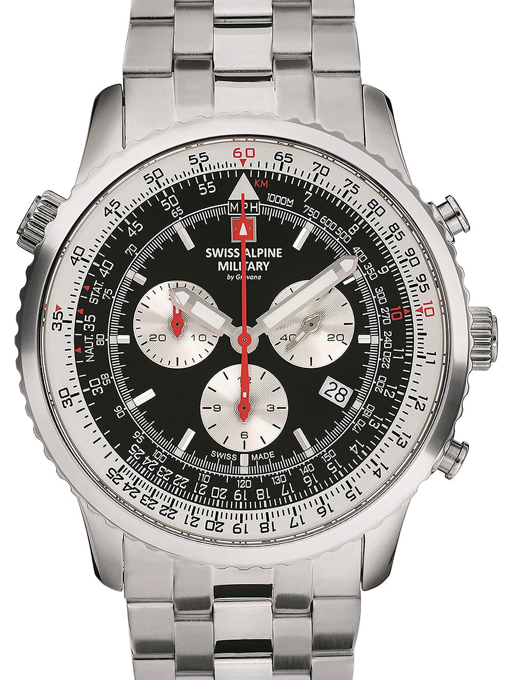 SWISS ALPINE MILITARY 7078-9137 Chronograph Armbanduhr 46 mm ansicht-3