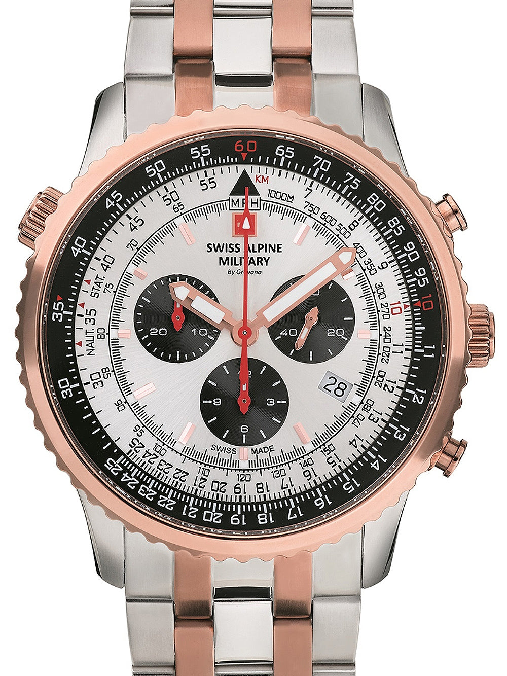 SWISS ALPINE MILITARY 7078-9152 Chronograph Armbanduhr 46 mm ansicht-3