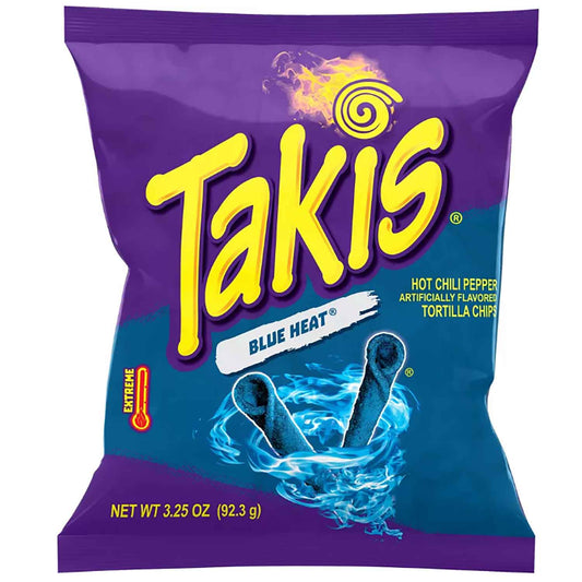 Takis Blue Heat USA 100g gerollte Chili-Maischips