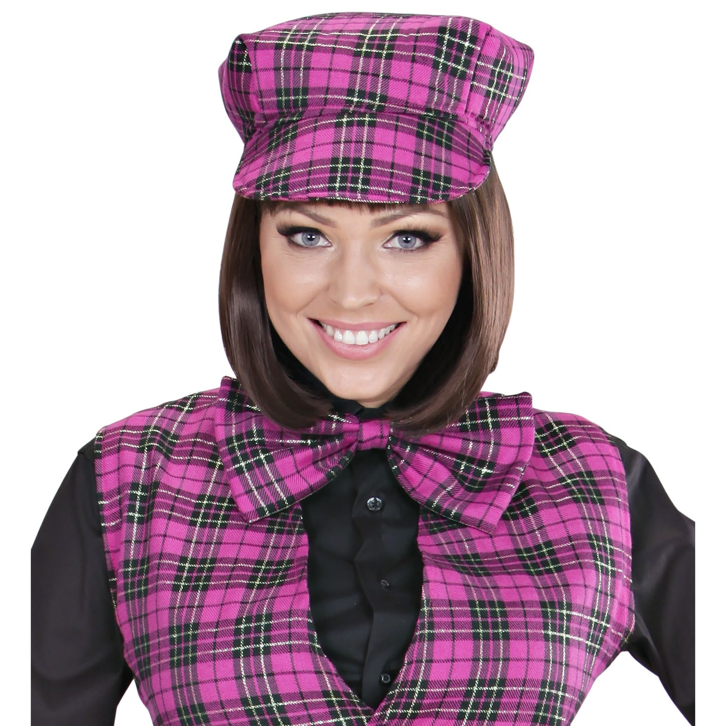 "TARTANMÜTZE + FLIEGE IN PINK" – Ansicht 5