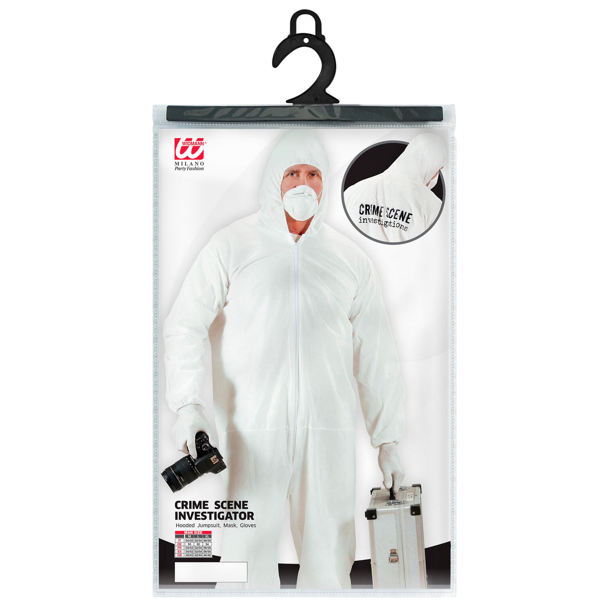 "TATORT INVESTIGATOR" (Overall mit Kapuze, Mundschutz, Handschuhe) – Ansicht 3