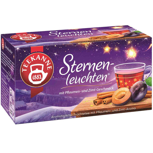 Teekanne Sternenleuchten Pflaume-Zimt 20 Beutel – Produktansicht