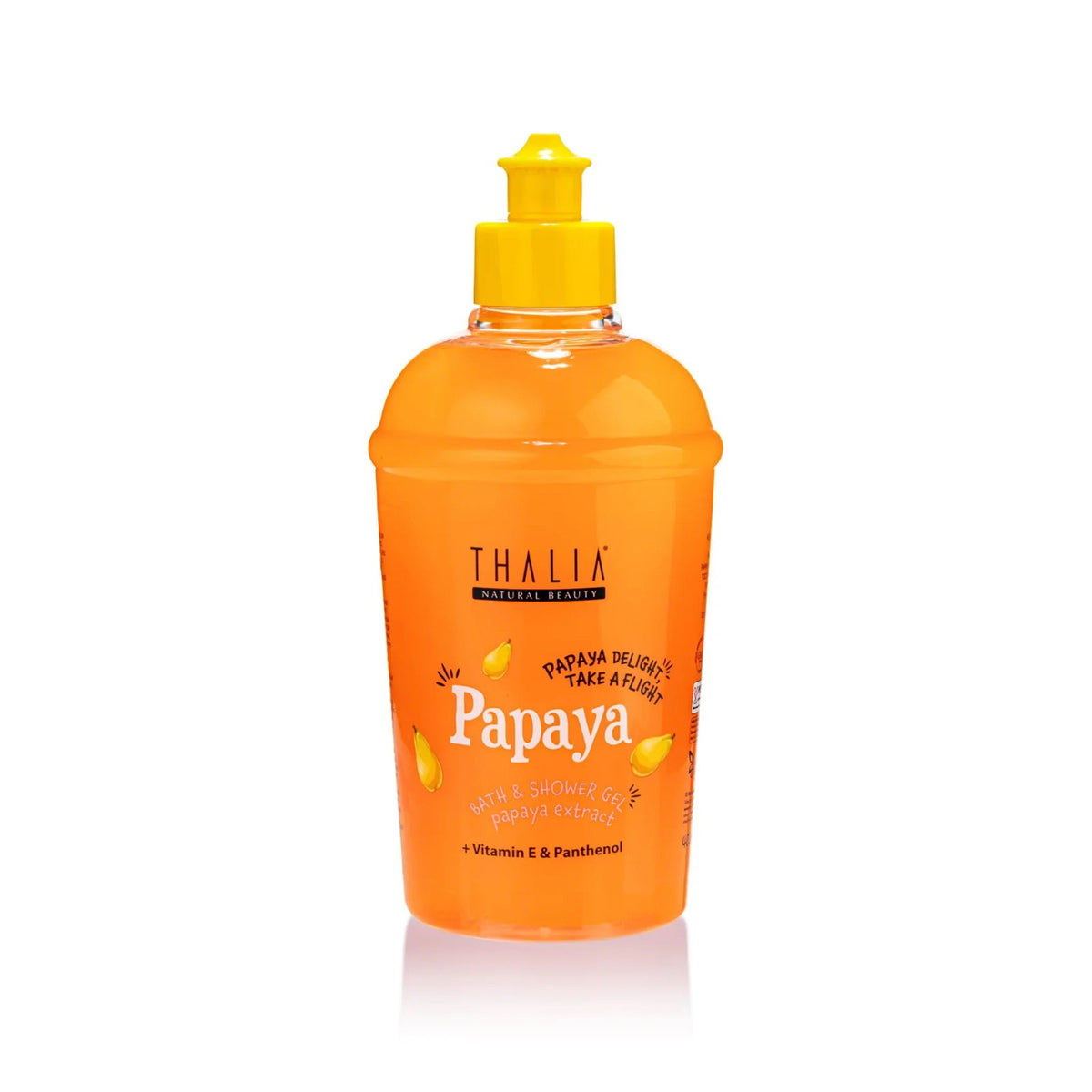 Thalia Natural Beauty, Papaya, Reinigung und Hydratisierung, Flüssigseife, For Body & Hands, 400 ml