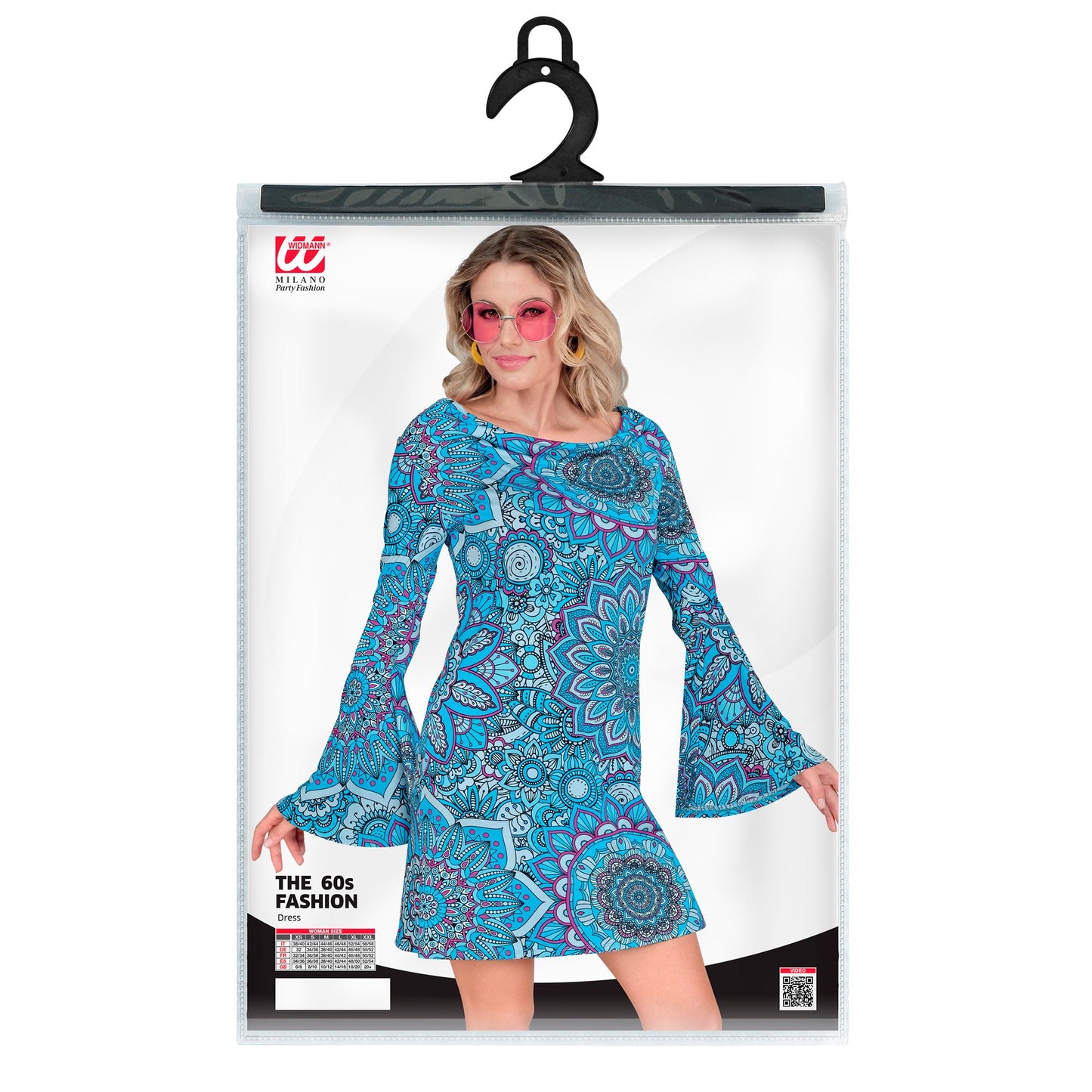 "THE 60s FASHION - blue mandala" (Kleid) – Ansicht 3